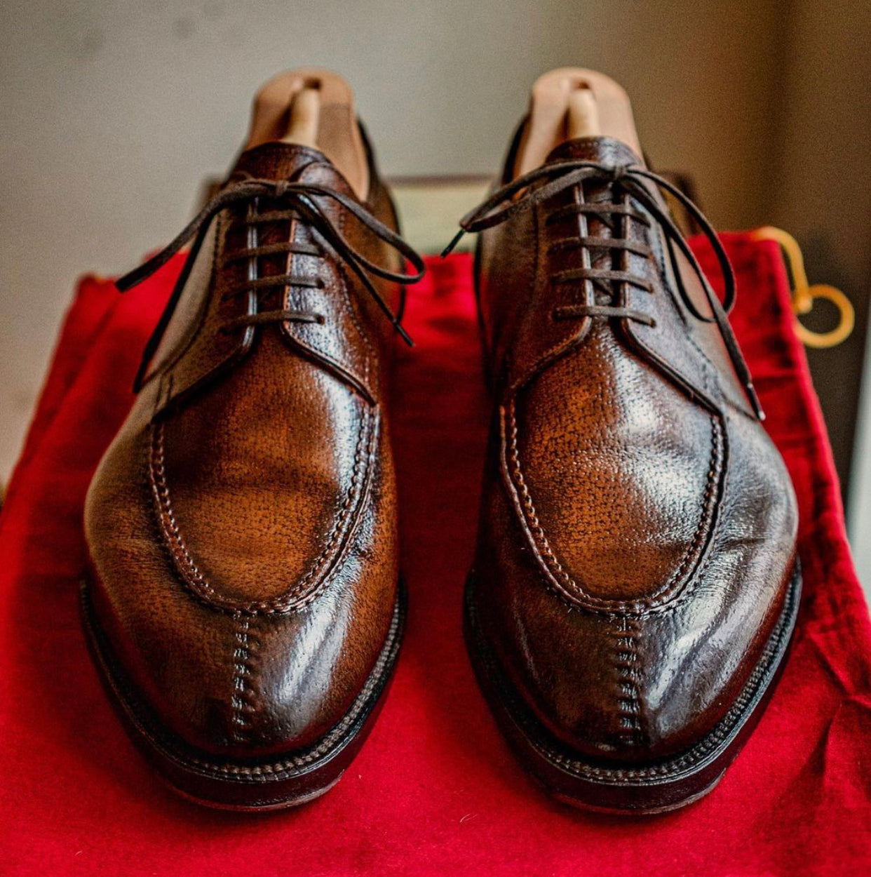 Antonio Meccariello Peccary Split Toe Derby Shoe – Pure Polish
