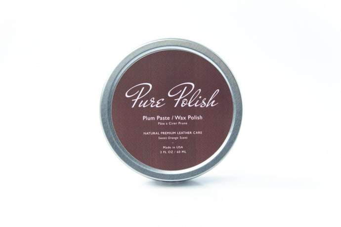 Plum Leather Paste/Wax Polish