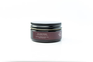 Plum purple-wine colored water resistant leather cream by Pure Polish from the side