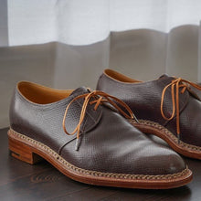 Load image into Gallery viewer, RAB Bespoke Derbies with Plum or Oxblood colored leather